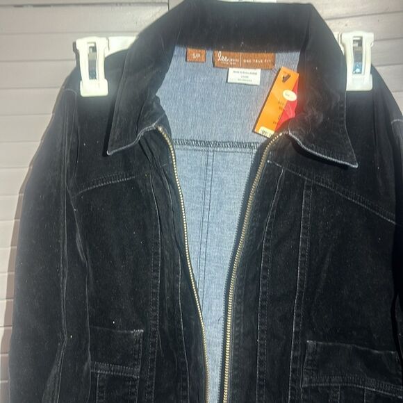 Levi black velor jacket - Picture 6 of 9